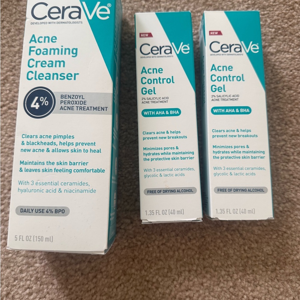 rave White and Blue Acne & Blemish Skincare Set